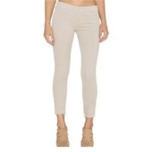 Mother The Looker Corduroy Ankle Jeans Light Blue Size 26